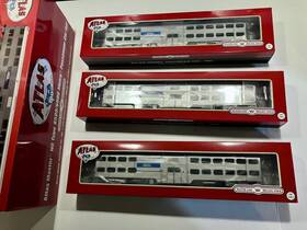 20007055 Atlas Metra Ho Gallery Budd Burlington Commuter 3-car Set Nib Pickup Today