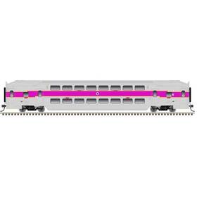 20007400 Atlas Ho Lighted Multi Level Commuter Car Mbta Massachusetts Boston The T #776