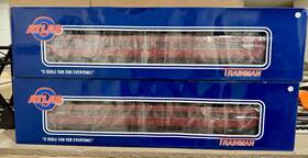 2002901 Atlas O Trainman 3rl 21 Inch Boston And Maine Pullman Bradley Coaches-set Of 2