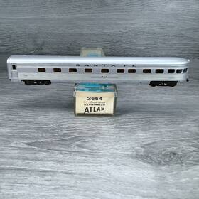 2664 Atlas N Scale Illuminated Observation Passenger Car Santa Fe Light Works 2664 Atlas N Scale Illuminated Observation Passenger Car Santa Fe Light Works