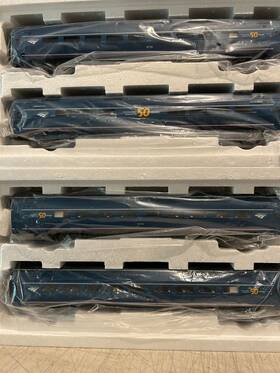 300-7088 Atlas Amtrak 50th Anniversary 4 Car Set Blue Ln/box