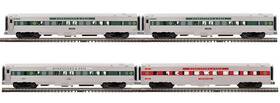 3001672 Atlas O Premier Maine Eastern 4-car 70 Ft Streamline Passenger Set