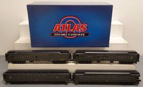 3007074s Atlas O Cbq 70ft Madison Passenger Car 4 Set Mt/box