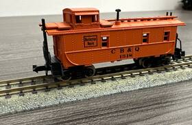 1318 Atlas 3572 N Scale #3572 Caboose C.b.&o. #1318 Nib
