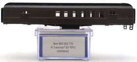 50003770 Atlas N Unlettered Trainman Acf 60ft Rpo Passenger Car/box