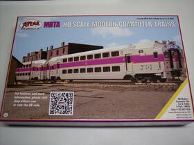 20007404 Atlas 840245246371 Mbta Ho Scale Modern Commuter 3 Car Set Massachusetts Boston