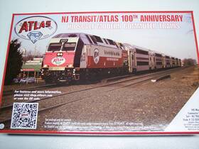 10004444 Atlas 840245246845 Njt Alp-45dp Commuter Set 1 Cab Trailer New Jersey Transit