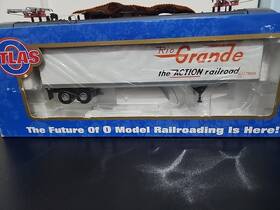8953-1 Atlas Big O Rio Grande Semi Trailer For Flat Car Rolling Stock O-27 Scale Train