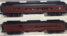 3007048-1 Atlas Premier 3007048 Boston And Maine 70 Heavyweight Combine/diner Set O-scale 3007048-1 Atlas Premier 3007048 Boston And Maine 70 Heavyweight Combine/diner Set O-scale