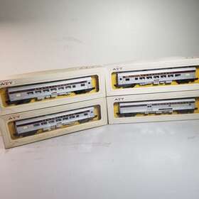 210-398 Att 200-398--220-398--210-398 Brand New 4-car Set Of Pennsylvania Rail Road Passenger Cars Obs