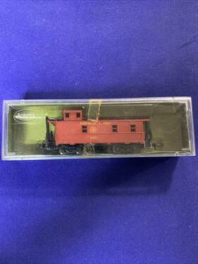 4487 Aurora 4887/210 Vintage N Scale Postage Stamp Trains Baltimore And Ohio Caboose With Box