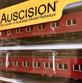 Vps-37 Auscision Ho Scale E Passenger Car 4-set Vr Carriage Red Inch The Overland
