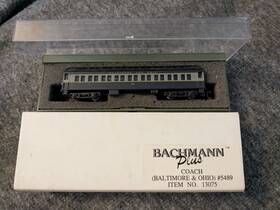 5489 Bachman Plus 022899130750 Coach Baltimore And Ohio #5489 Item No 13075 N Scale