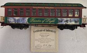 021230 Bachmann Thomas Kinkade Christmas Express Train Painter Of Light Parlor Car