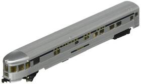 Bachmann 022899145532 Industries Streamline Fluted Observation Car Lighted Interior Bo N Scale 85
