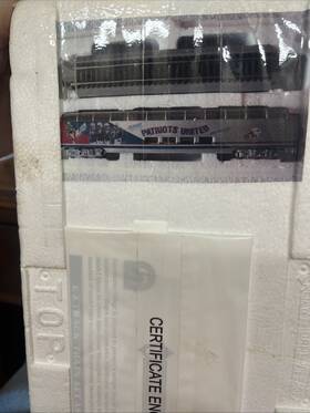 14-07898-020 Bachmann Hawthorne Village Nfl New England Patriots United Dome Car With Coa Sealed