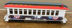 14-17889-011 Bachmann Hawthorne Village Civil War Lightning At Catletts Coach Car With Tracks W /coa