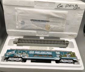 14-17898-007 Bachmann Hawthorne Village Nfl Go Philadelphia Fan Dome Car With Tracks 14-17898-007 Bachmann Hawthorne Village Nfl Go Philadelphia Fan Dome Car With Tracks