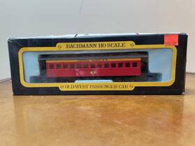 1423 Bachmann Ho Scale 47ft Old Time West Coach Central Pacific Rr Passenger Car