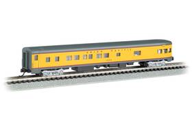 14357 Bachmann 85ft Smooth-side Observation Up #1576 Yellow/gray/red - N Scale