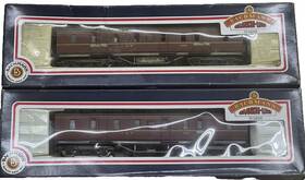 34-327 Bachmann Two 2 00 Branchline Lms Crimson 50ft Parcel Van 31250-free Ship 34-327 Bachmann Two 2 00 Branchline Lms Crimson 50ft Parcel Van 31250-free Ship