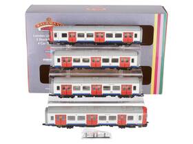 35-990 Bachmann Oo London Underground S Stock Motorized 4-car Train Pack Ln/box