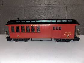 6-9467 Bachmann Pennsylvania Prr Passenger Combine Rpo Car #14 0n30