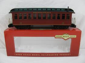 89591 Bachmann G Scale Lighted Jackson Sharp Pennsylvania Passenger Coach Car #89591 89591 Bachmann G Scale Lighted Jackson Sharp Pennsylvania Passenger Coach Car #89591