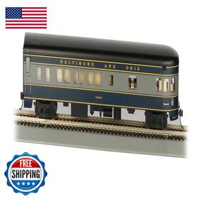 Bachmann B072lcvyb2 Industries Bo Smooth-side Observation Car Lighted Interior Ho Scale 85
