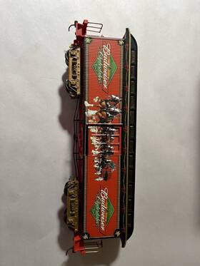 K14114 Bachmann Hawthorne Village On30 Train Budweiser Holiday Express Clydesdale Baggage Car