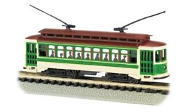 61093 Bachmann N Scale Green Brill Trolley #61093