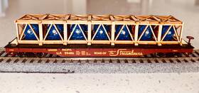 59486 Bachmann Silver Series 17303 Ho Up 52ft Flat Car With Generator Load #59486