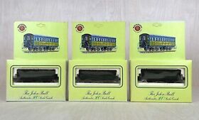 43-1060 Bachmann The John Bull Ho Scale Coach Car Lot Of 3 Nib