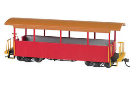 26002 Bachmann-wood Excursion Car Ready To Run Painted Unlettered Red Tan Roof