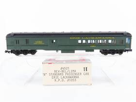 1053 Bev-bel / Lima 4521 N Scale Bev-bel/lima El Erie Lackawanna Rpo Combine Passenger Car #1053