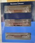 P.n.b350110 Blackstone D&rg Red 3 Car Passenger Set #287 305 And 309 With Complete Interiors