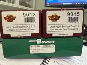 Bowser 840396390176 For Jeremy Ho Scale Up Business Car #119 Both Styles And 3 Unit Spine