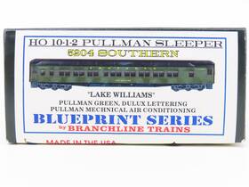 5204 Branchline #5204 Ho Blueprint Series Kit Sr Southern Pullman Sleeper Passenger