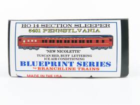 5431 Branchline Ho Blueprint Kit Prr 14 Section Sleeper Passenger New Nicolette