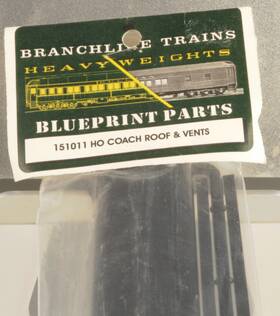 151011 Branchline Trains Ho Scale Coach Roof And Vents 2 Styles
