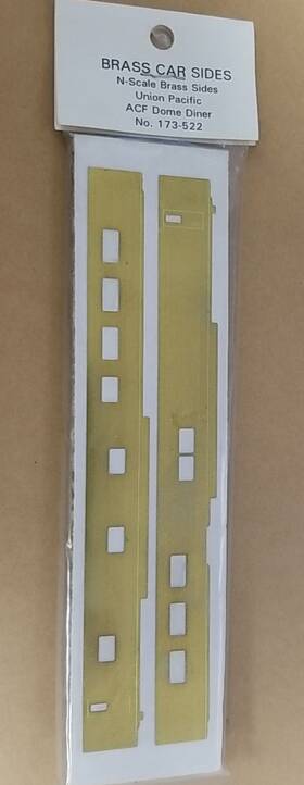 173-522 Brass Car Sides Union Pacific #173-522 Acf Dome Diner Kato Coach Overlay Up