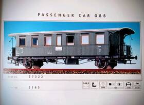 Brawa 012278021652 Ho 2165 Austrian 2nd Class Passenger Car Of The Obb Ep. Iii