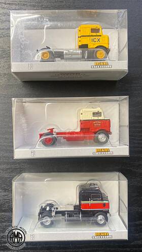 85952 Brekina 85953 Ho Scale Kenworth 85950 1950 Bullnose Schwarz Mackie Icx Set
