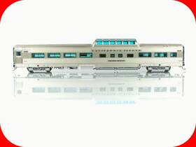 Broadway Limited 836563005387 Ho Scale Drgw Ca Zephyr Silver Scout Vista Dome #816 - 538 Lighted