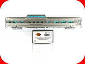 Broadway Limited 836563010237 Ho Scale Undecorated California Zephyr Dome Car 1023 Lighted