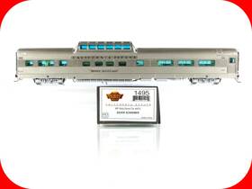 Broadway Limited 836563014952 Ho Scale Wp Ca Zephyr Silver Schooner Dome #815 - 1495 Lighted