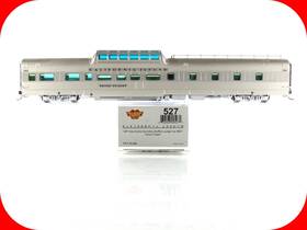 Broadway Limited 836563015164 Ho Scale Wp Ca Zephyr Silver Chalet Dome #831 527 Lighted Broadway Limited 836563015164 Ho Scale Wp Ca Zephyr Silver Chalet Dome #831 527 Lighted