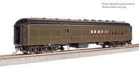 9121 Broadway Limited Ho Unlettered Pullman Green Coach-baggage Combine