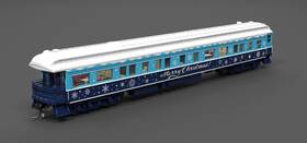 Broadway Limited Imports 9725 Blue And White Holiday Business Car Ho Scale