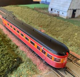 Bli-1585 Broadway Limited Imports Ho Ltd Post-war Sp Daylight Parlor Observation Car /lights Bli 1585 Iob